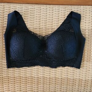 Comfit Push Up Pullover Lace Front Bra sz 1X, 38DD, 38DDD